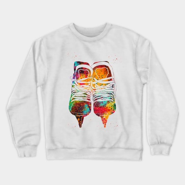 Hokey Skates Crewneck Sweatshirt by erzebeth